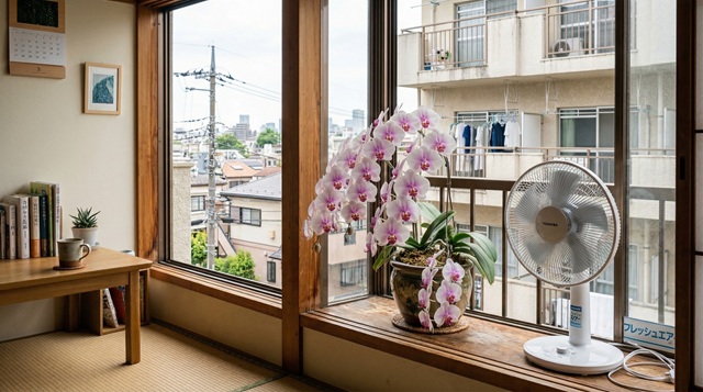 風通しの良い場所で胡蝶蘭を育てる