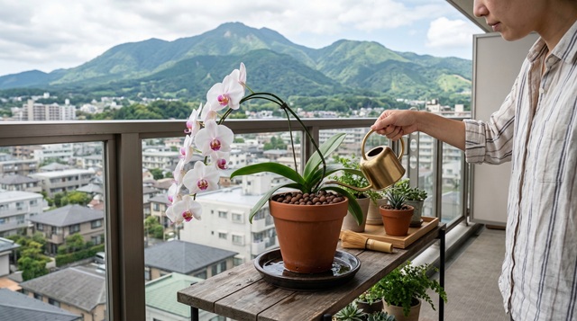 胡蝶蘭の水やり