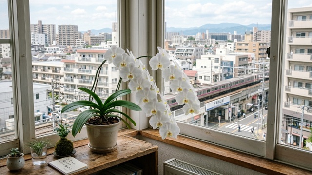 支柱なしの胡蝶蘭