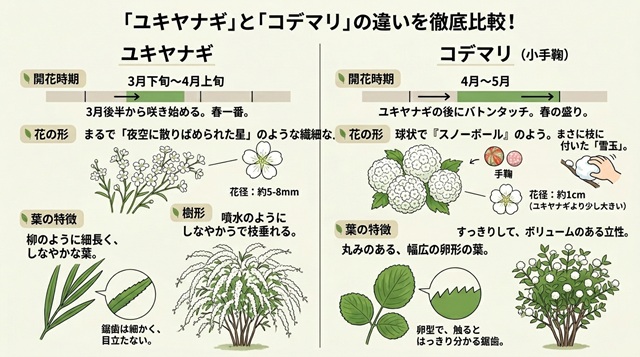 雪柳とコデマリの違い